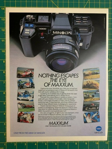 1986 vintage minolta maxxum - vintage,